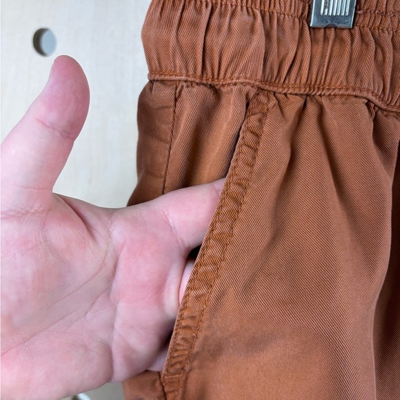Quince Vintage Wash Tencel Utility Short in Terracotta Size Large - Picture 3 of 7